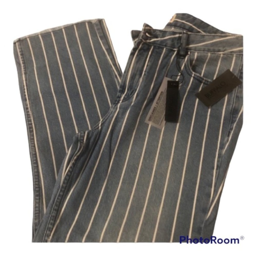 BUFFALO Richie white striped jeans size 29